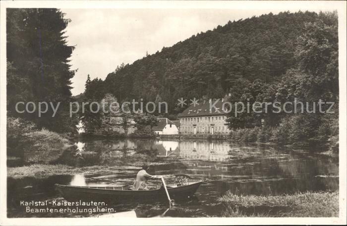 Karlstal Beamtenerholungsheim Boot Teich