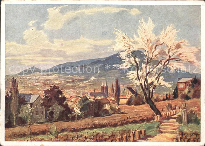 Neustadt Weinstrasse Mandelbluette Gemaelde Karl Graf