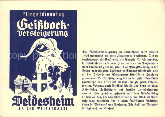 Deidesheim Geissbockversteigerung