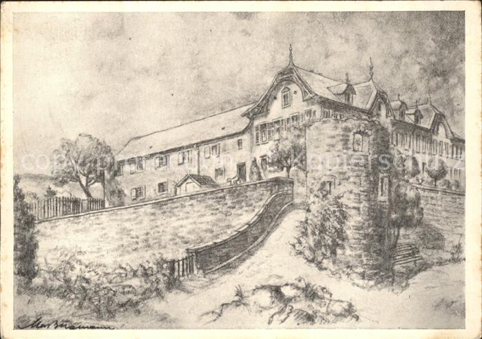 Deidesheim Gutsausschank Weingutes Dr. Kern Kuenstlerkarte