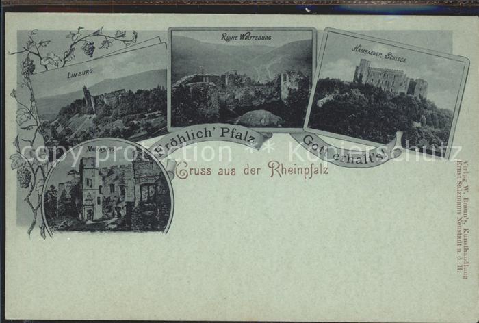 Bad Duerkheim Limburg Ruine Wolffsburg Hambacher Schloss