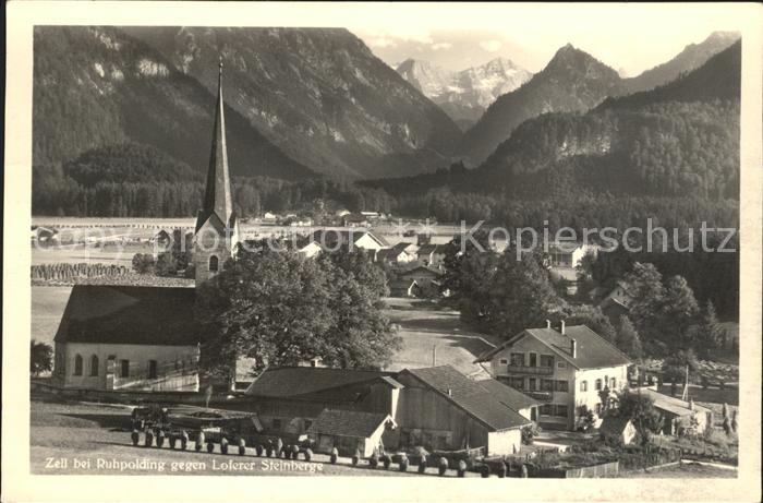 Zell Ruhpolding mit Loferer Steinberge