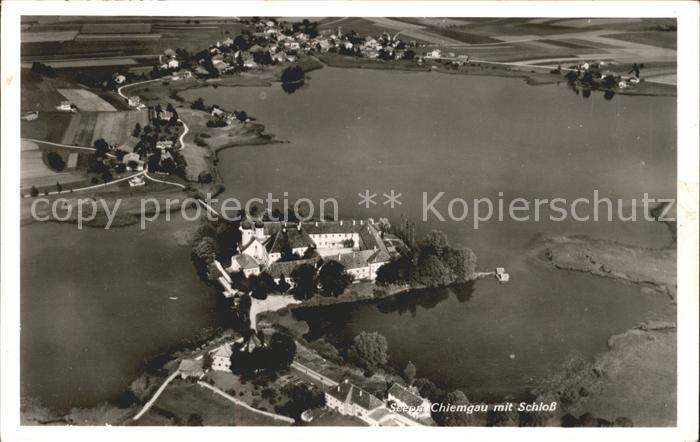 Seeon-Seebruck Fliegeraufnahme mit Schloss