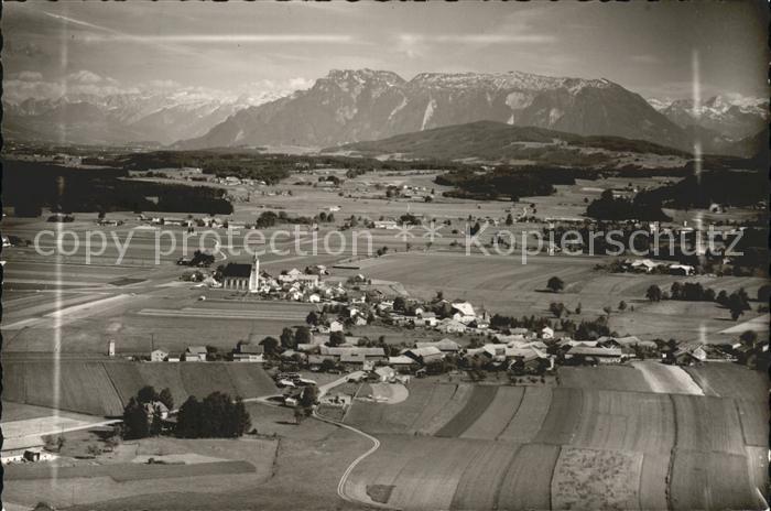 Petting Fliegeraufnahme mit Untersberg