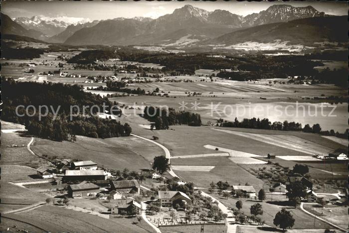 Kuehnhausen Waginger See Fliegeraufnahme