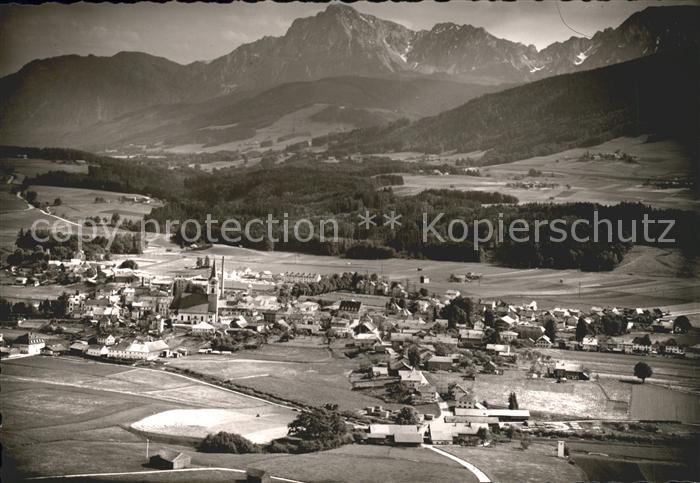 Teisendorf Oberbayern Fliegeraufnahme