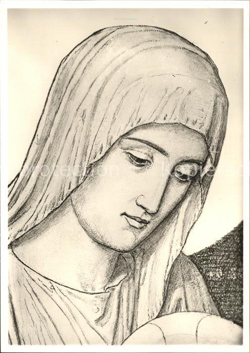 Beuron Donautal Kunstschule Zeichnung Marienleben Gottes Mutter