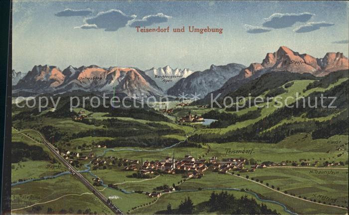 Teisendorf Oberbayern Panoramakarte