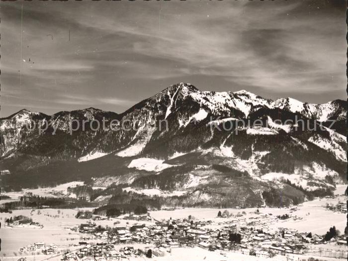 Oberwoessen im Winter Fliegeraufnahme