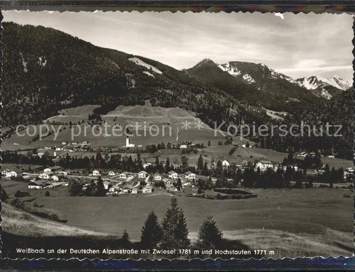 Weissbach Waging See mit Zwiesel und Hochstaufen