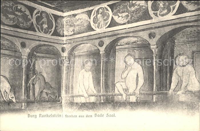 Schloss Runkelstein Fresken aus dem Bade Saal