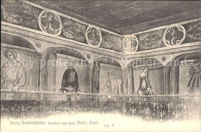 Schloss Runkelstein Fresken aus dem Bade Saal