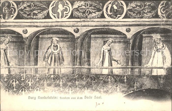 Schloss Runkelstein Fresken aus dem Bade Saal