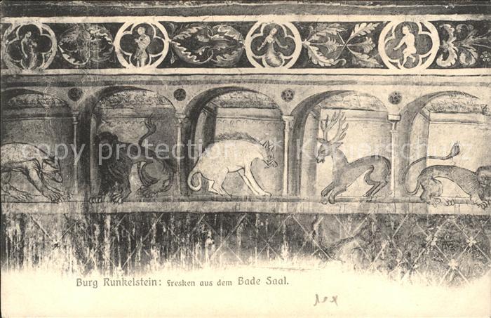 Schloss Runkelstein Fresken aus dem Bade Saal