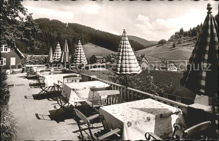 Schoenmuenzach Gaestehaus Sommerberg Terrasse