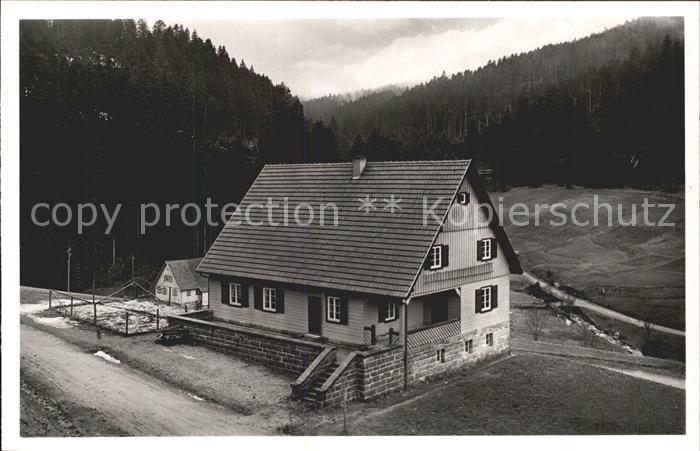 Hinterlangenbach Baiersbronn Waldarbeiter-Schulungslager