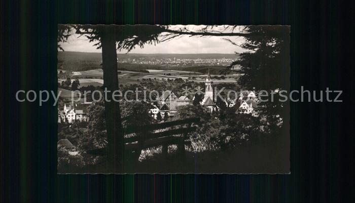 Dornstetten Wuerttemberg Waldbank Kirche