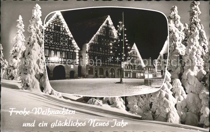 Dornstetten Wuerttemberg Glueckwuensche Weihnachten Neues Jahr Weihnachtsbaum