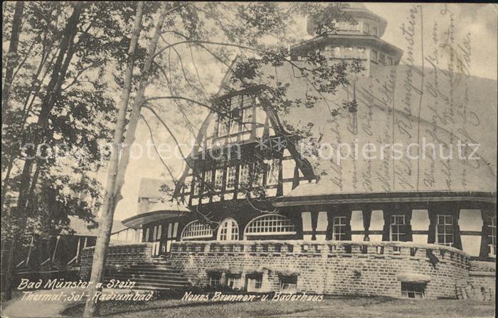 Bad Muenster Stein Ebernburg Thermal-Sol-Radiumbad Neues Brunnen Baederhaus