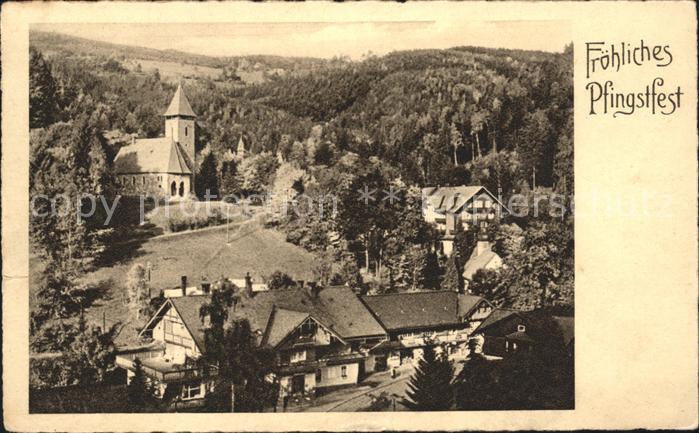 Pfingsten Pentecost Pentecote Ortsansicht Stempel Kandel