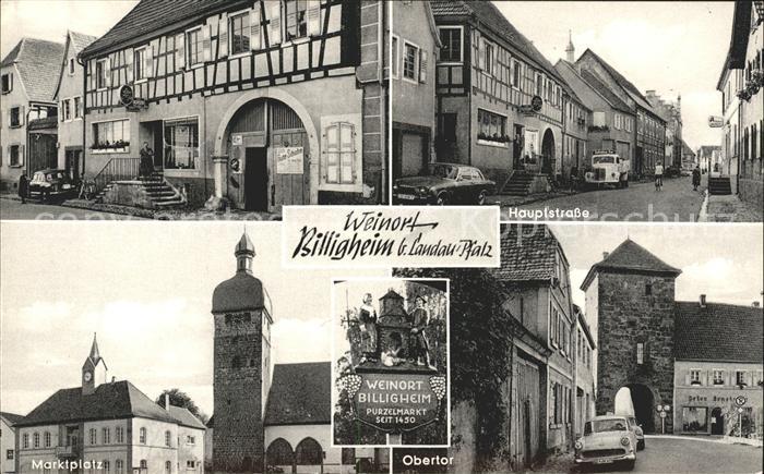 Billigheim-Ingenheim Hauptstrasse Obertor Marktplatz
