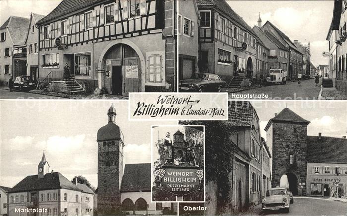 Billigheim-Ingenheim Hauptstrasse Obertor Marktplatz