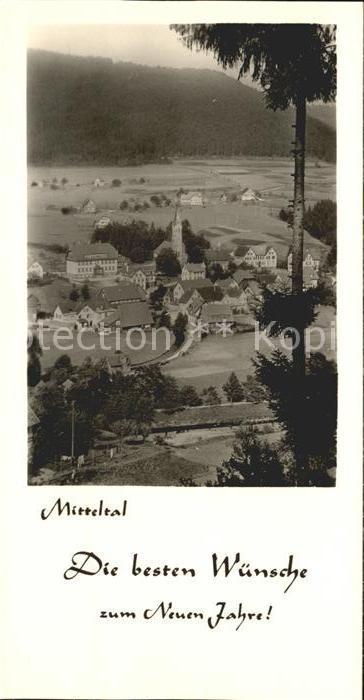 Mitteltal Schwarzwald Glueckwuemnsche Neuen Jahr
