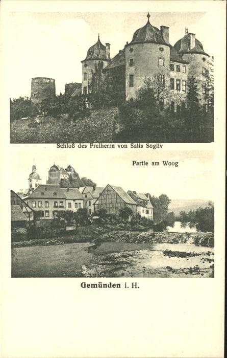 Gemuenden Hunsrueck Schloss Freiherrn Salis Sogliv Woog