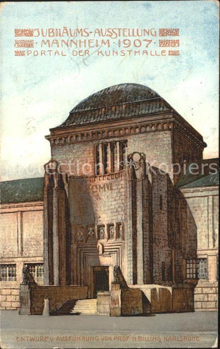 MANNHEIM BW Jubilaeumsausstellung Portal Kunsthalle