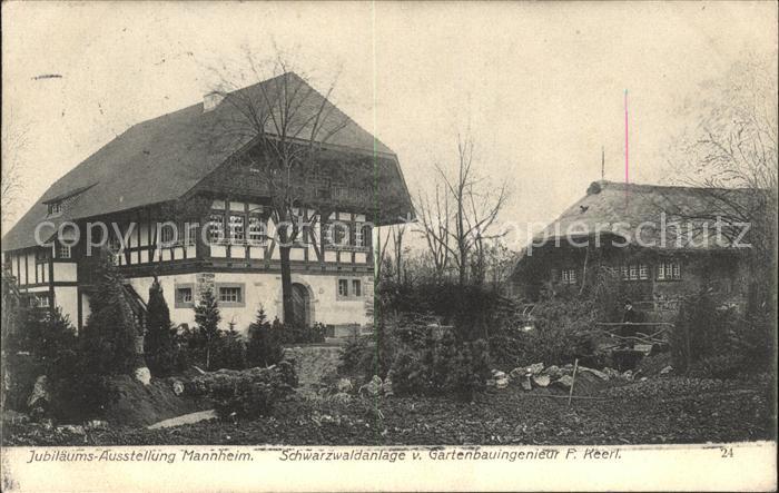 MANNHEIM BW Jubilaeumsausstellung Schwarzwaldanlage Gartenbauingenieur F. Keerl.