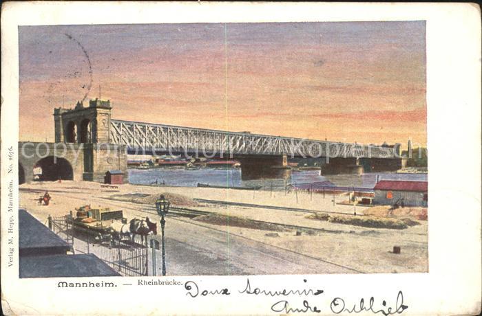 MANNHEIM BW Reinbruecke Pferdekutsche