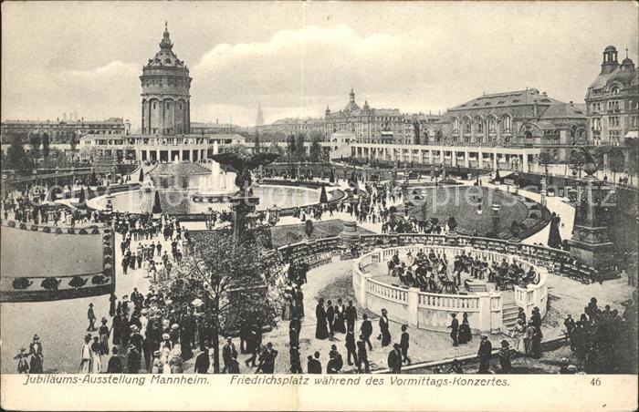 MANNHEIM BW Jubilaeumsausstellung Friedrichsplatz Vormittags-Konzert