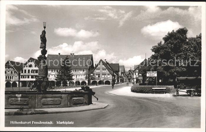 FREUDENSTADT BW Marktplatz Hotel Post Brunnen