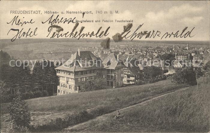 FREUDENSTADT BW Hoehen- Nervenkurort Hotel Pension Teuchelwald