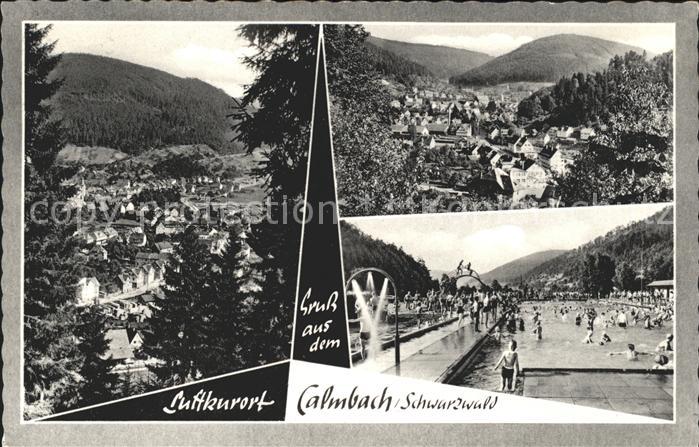 Calmbach Enz Schwimmbad Teilansichten