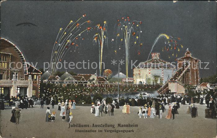 MANNHEIM BW Jubilaeumsausstellung Illumination Vergnuegungspark