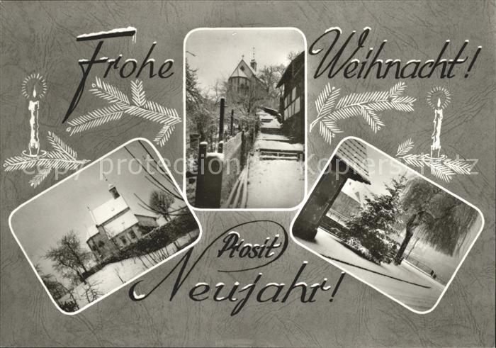Weisenbach Murgtal Teilansichten Kirche Glueckwuensche Weihnachten
