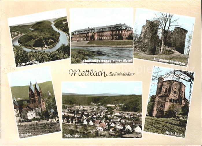 Mettlach Burgruine Montclair Alte Turm Kirche Saarschleife