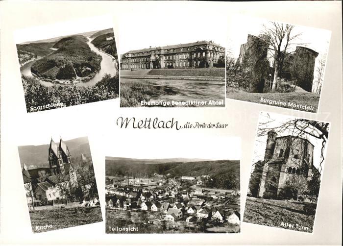 Mettlach Burgruine Montclair Alte Turm Kirche Saarschleife