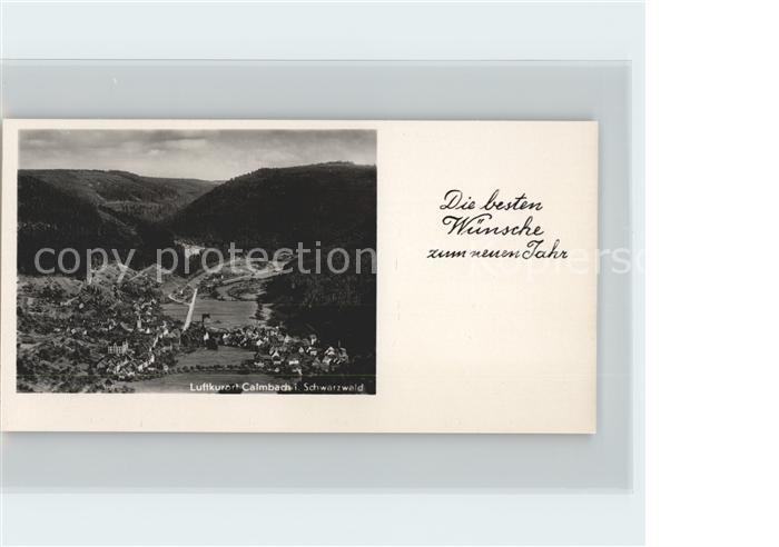 Calmbach Enz Ortsansicht Glueckwuensche neuen Jahr
