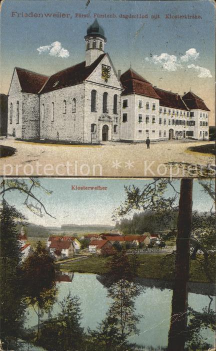 Friedenweiler Klosterweiher Fuerstenbergischer Jagdschloss