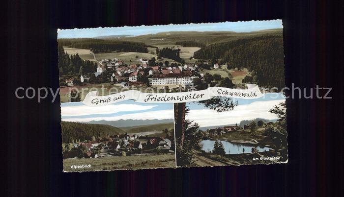 Friedenweiler Alpenblick Klostersee