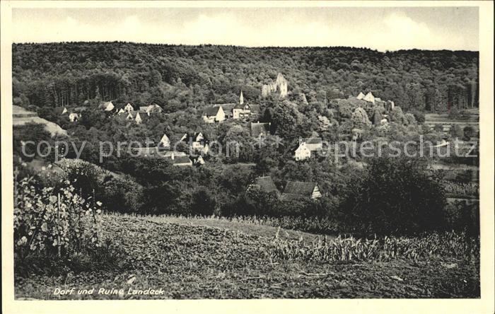 Landeck Teningen Ruine Dorf
