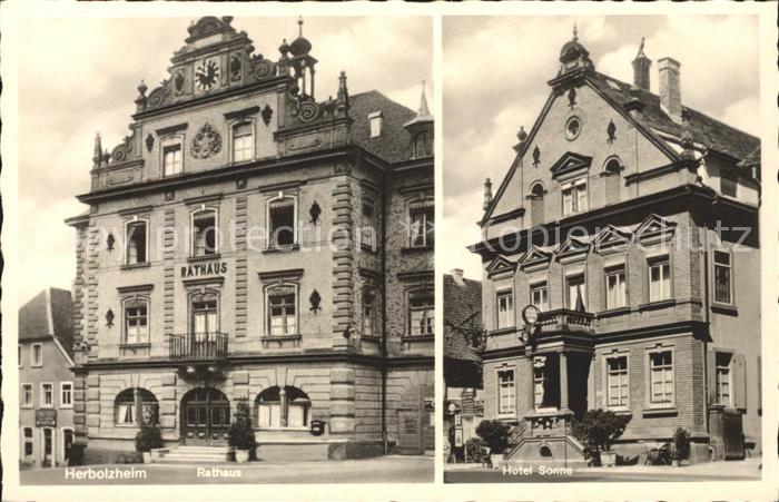 Herbolzheim Breisgau Rathaus Hotel Sonne