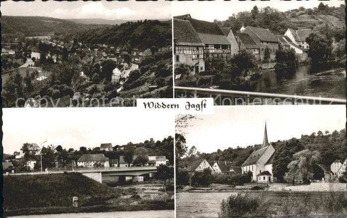 Widdern See Bruecke Dorf Kirche