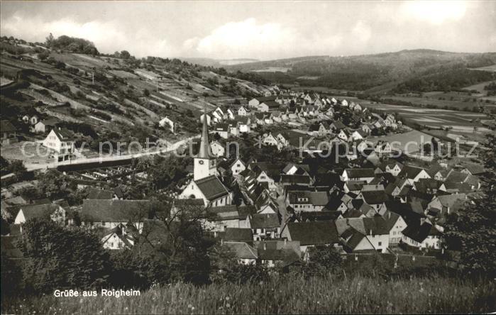 Roigheim Dorf Kirchturm