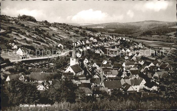 Roigheim Dorf Kirchturm