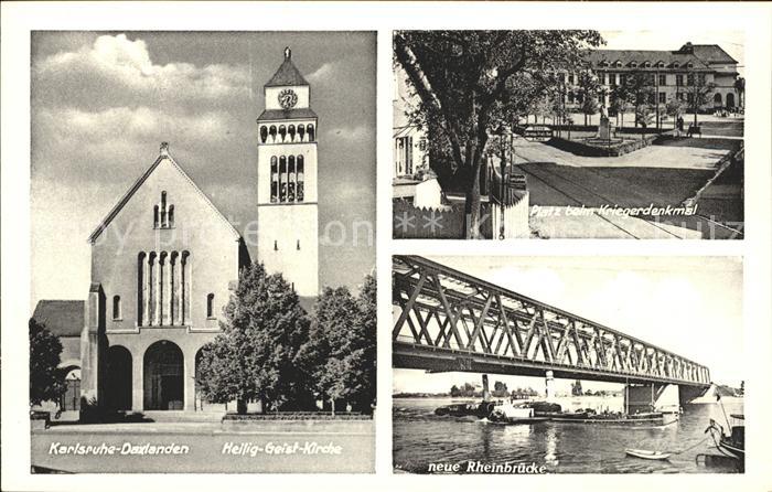 Karlsruhe Kriegerdenkmal Rheinbruecke