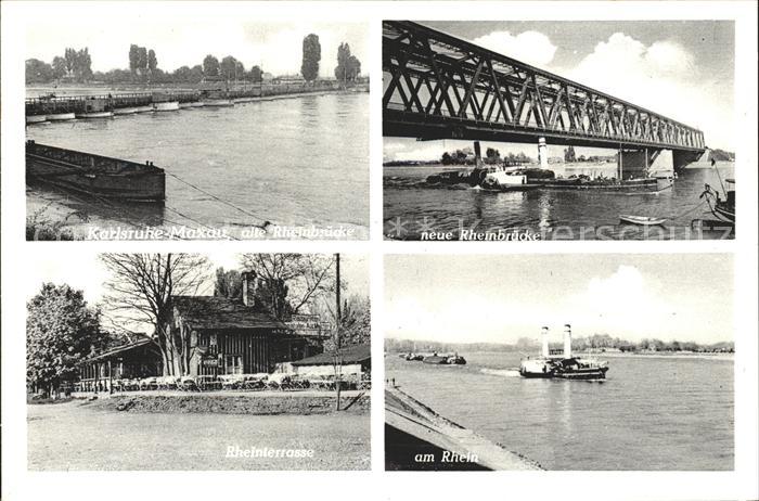 Karlsruhe Rheinbruecke Rheinterrasse