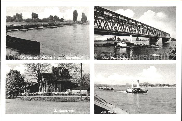 Karlsruhe Rheinbruecke Rheinterrasse